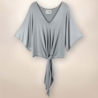 SS2005H Paige - Tie Front Kimono - Stone
