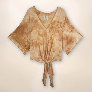 SS2005K Paige - Tie Front Kimono - Dreamsicle