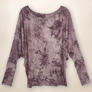 SS2008J Jaidyn - Long Sleeve Shirt with Dolman Sleeve-Purple