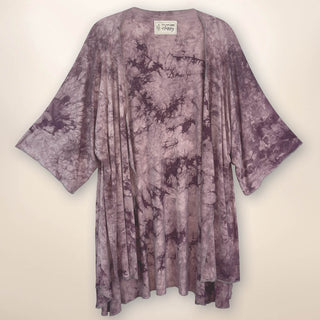 SS2011J Opal - High Low Kimono Poncho - Purple Rain