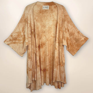SS2011K Opal - High Low Kimono Poncho - Dreamsicle