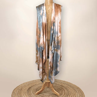 SS2013C Delia - Long Sleeveless Vest - Nopal