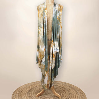 SS2013D Delia - Long Sleeveless Vest - Ocotillo