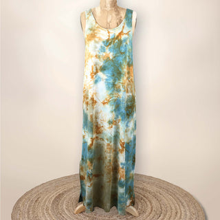SS2015A Phoebe - Tank Maxi Dress - Saguaro