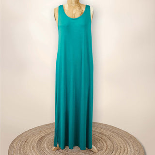 SS2015G Phoebe - Tank Maxi Dress - Turquoise