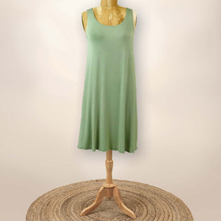 SS2016I Susan - Tank Midi Dress - Cactus Green