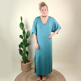 SS2021G Adele - Caftan Dress - Turquoise