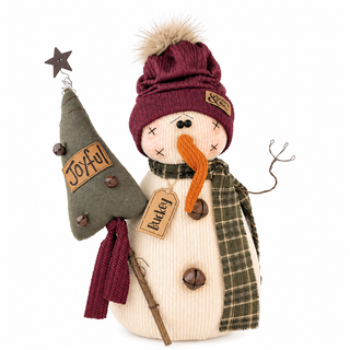 Buckey the Snowman 15" Primitive Christmas Decor