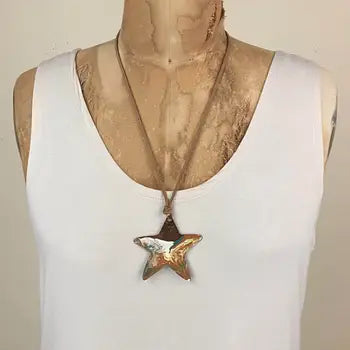 Wide Star Necklace - Desert Swirl