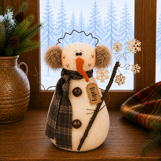Bailey the Snowman 14" Primitive Christmas Decor