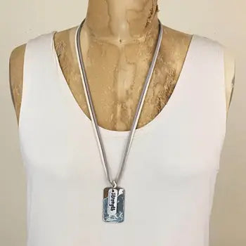 Large Rectangle Strength Necklace