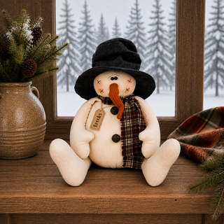 Brooks the Snowman 12.5" Primitive Christmas Decor