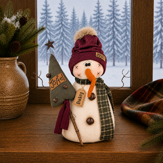 Buckey the Snowman 15" Primitive Christmas Decor