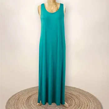 Phoebe - Tank Maxi Dress - Turquoise