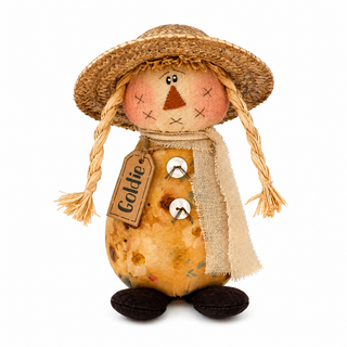 Goldie the Scarecrow 7.5" | Primitive Fall Decor
