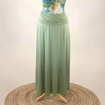 Lisa - S/M Maxi Skirt - Cactus Green