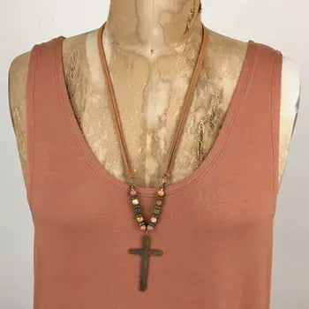 Sands Cross w/Beads Necklace