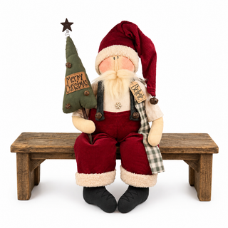 Believe the Santa Claus | 32" Primitive Christmas Santa Decor