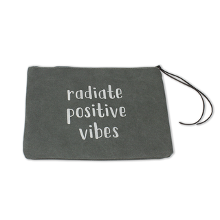 E19837 Radiate Positive Vibes Large Rectangle Pouch