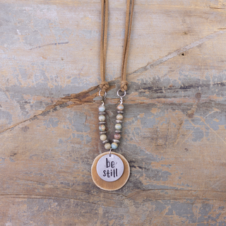 E19920 Be Still Light Necklace w/Light Beads