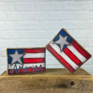 Small Flag Doodle Sitter (Sold Separately)