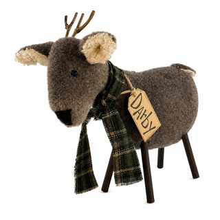 Darby the White Tailed Deer Ornament | 7" Primitive Christmas Ornament