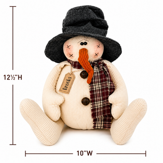 Brooks the Snowman 12.5" Primitive Christmas Decor