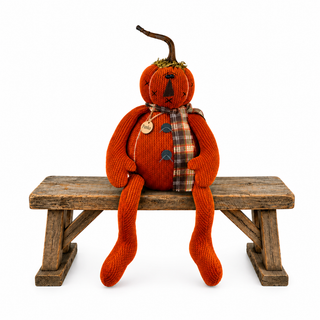 Panko the Puffy Pumpkin 19" | Primitive Fall Decor