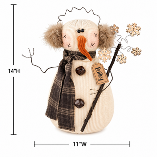 Bailey the Snowman 14" Primitive Christmas Decor