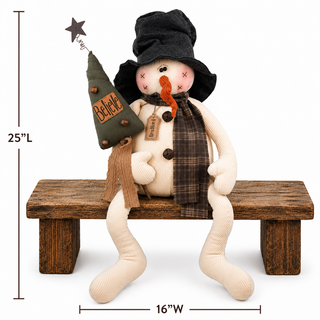 Bradford the Snowman 25" Primitive Christmas Decor