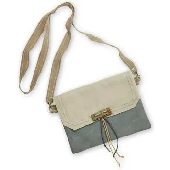 Lexi Slate Fold Over Crossbody