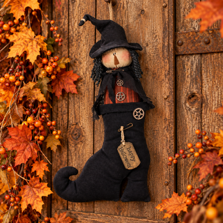 Salvage Happy Halloween Witch in Boot
