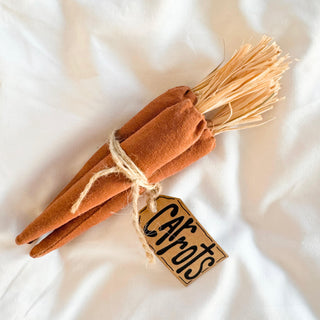 Small Bundle of Carrots  with Tag