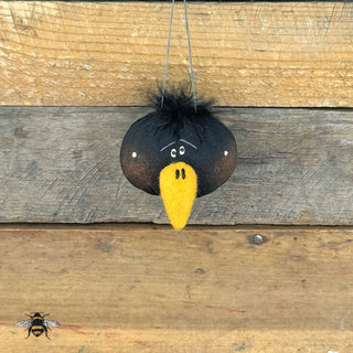Small Crow Head Ornament