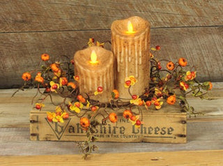 Bittersweet with Pumpkins Small Wreath/Candle Ring