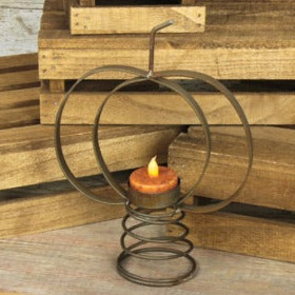 Pumpkin Spring Tealight Holder-Silver