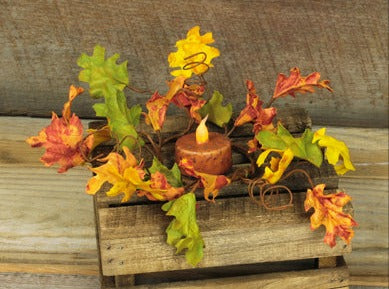 Fall Leaves Small Candle Ring
