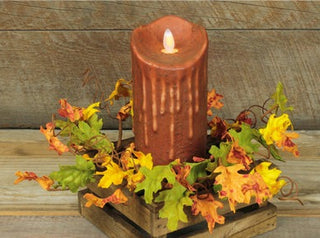 Fall Leaves Candle Ring