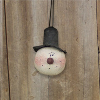 Small Country Snowmen Head Ornament