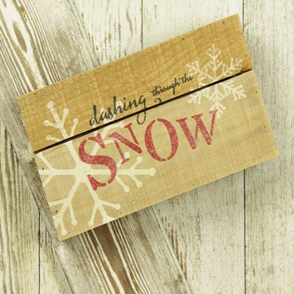 Snow Pallet Sign