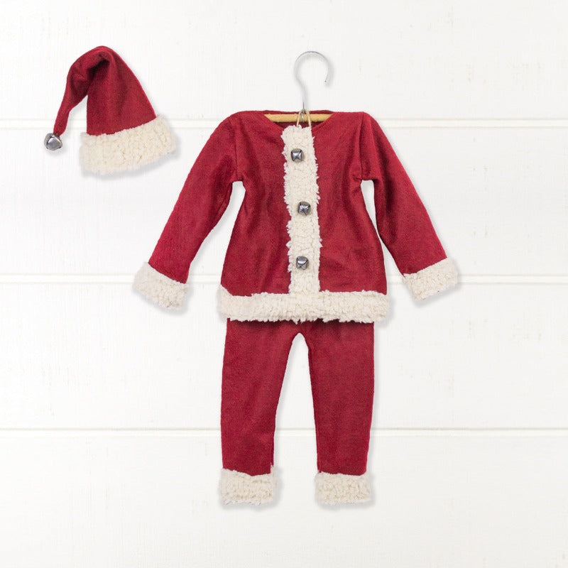 Medium Hanging Santa Suit with Hat
