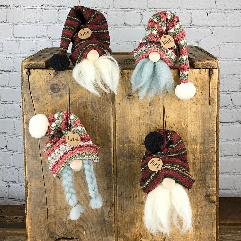 Gnome Ornament Set (4A)