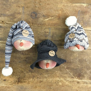 Snowy Snowmen Ornament Set (3A)