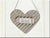 Rustic Hanging Metal Wide Heart Ornament E17073