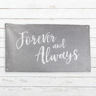 Forever and Always Canvas Banner