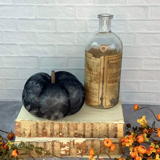 Medium Black Tye Dye Pumpkin