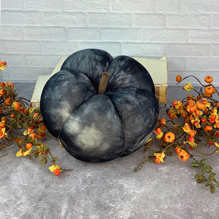 Large Black Tye Dye Pumpkin