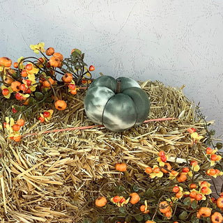 Small Dark Olive/Orange Tye Dye Pumpkin