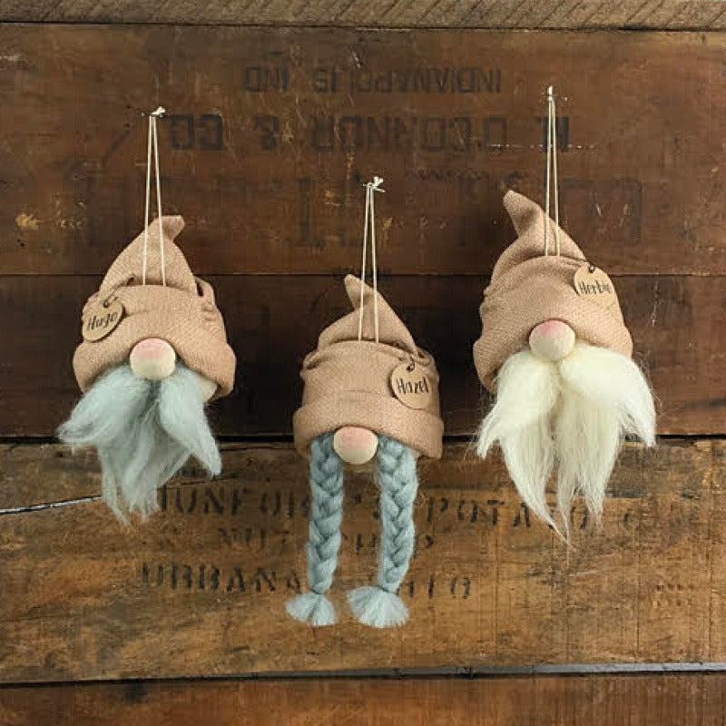 Spring Gnome Ornament Set (3A)