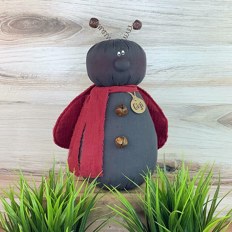 Gigi the Ladybug - Handmade Whimsical Ladybug Soft Sculpture Collectible for Spring and Summer Décor by Honey and Me, Inc™